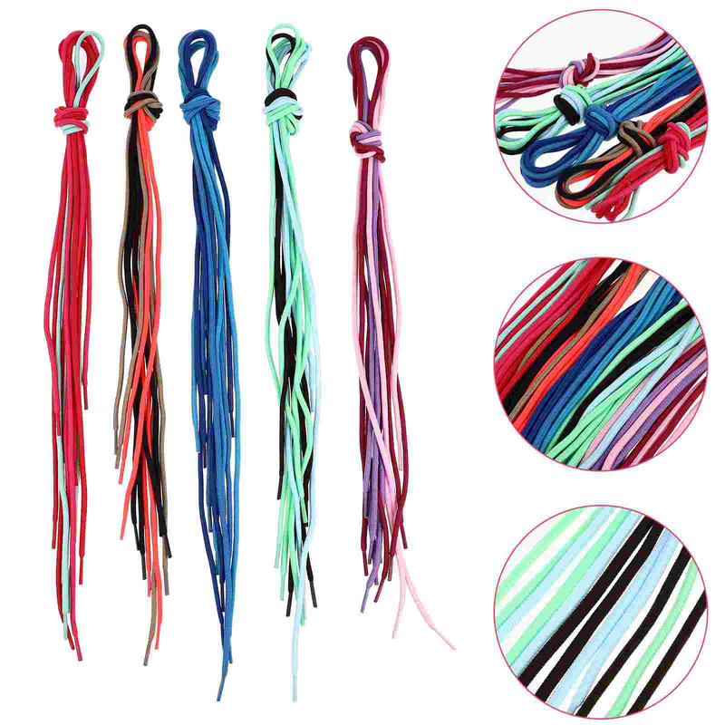 Cordones redondos de colores, cuerdas para zapatos, 30 piezas