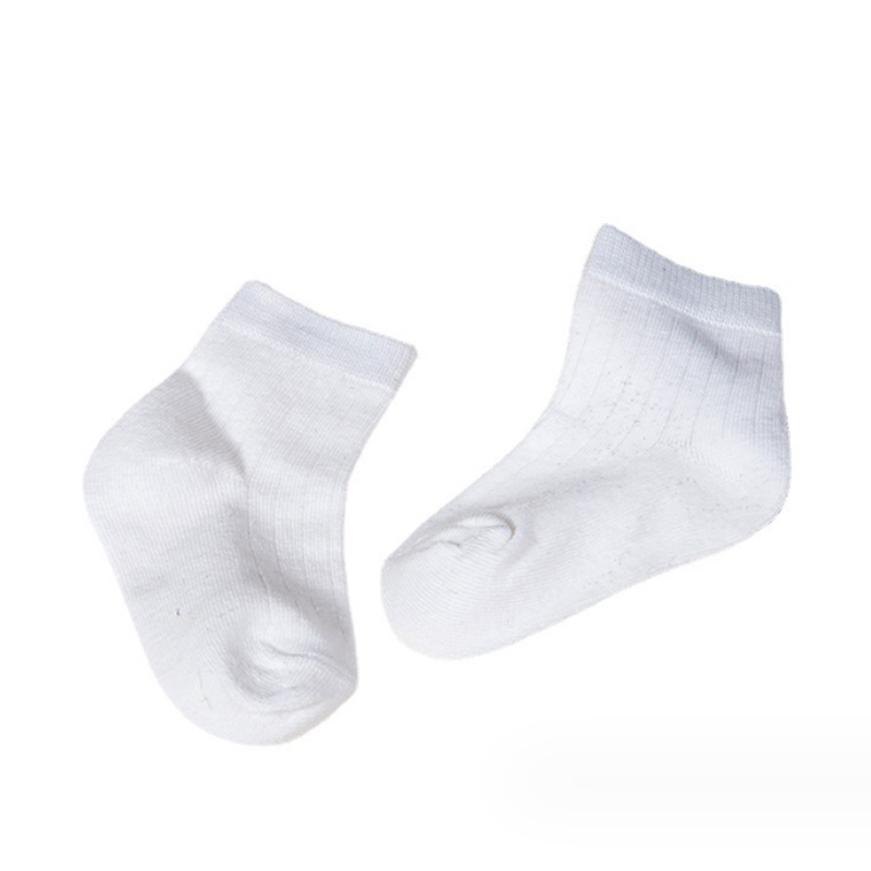 5 paia/lotto nuovi calzini bianchi per neonati e ragazze