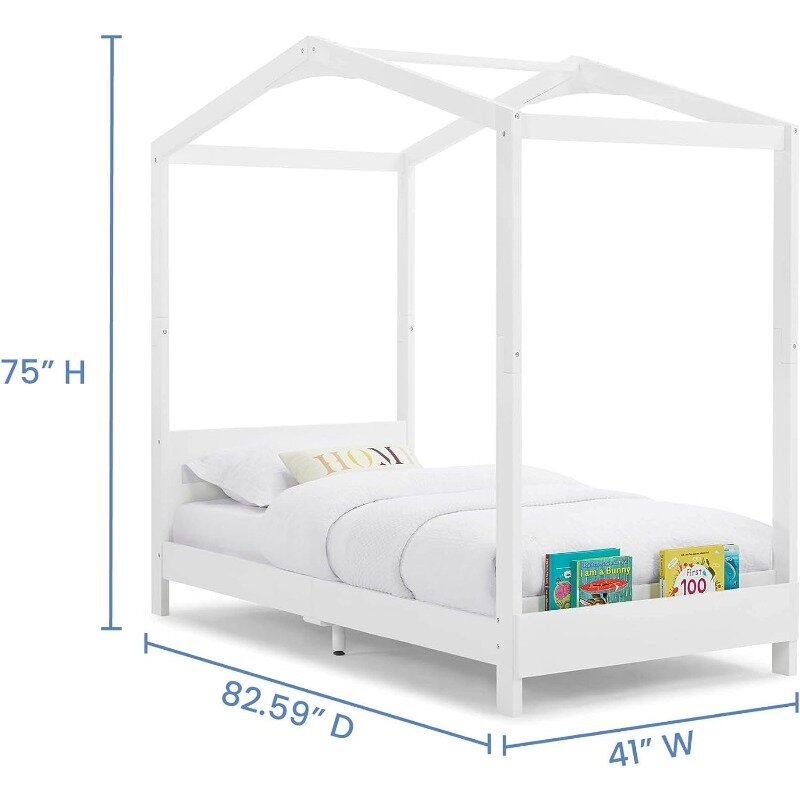 Детская деревянная двуспальная кровать, кровать на платформе-не требуется пружина коробки