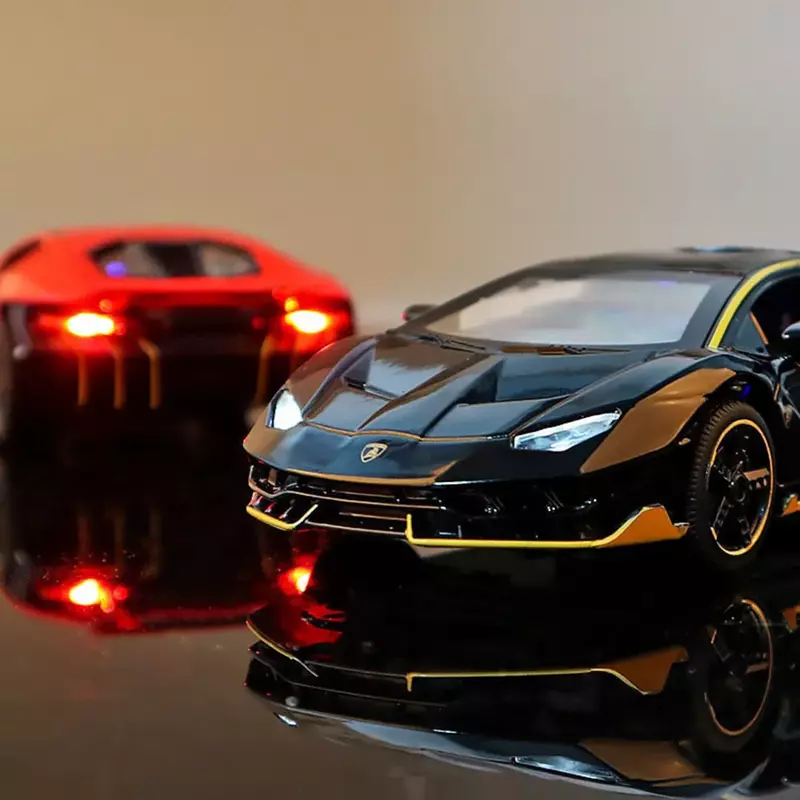 1:32 Lamborghinis lp770-4 Legierung Sportwagen Modell Druckguss Metall zurückziehen Sound und Licht Auto Modell Kinder Spielzeug Sammlung Geschenk