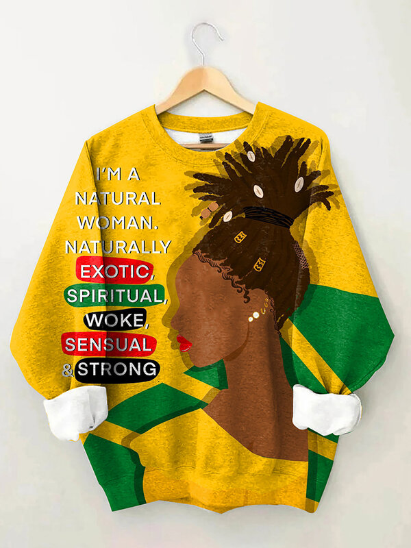 XXS-6XL plus Größe Langarm Rundhals pullover Frauen Freizeit Mode weißes Haar Afro Mädchen Brief gedruckt lose Sweatshirt Zooy