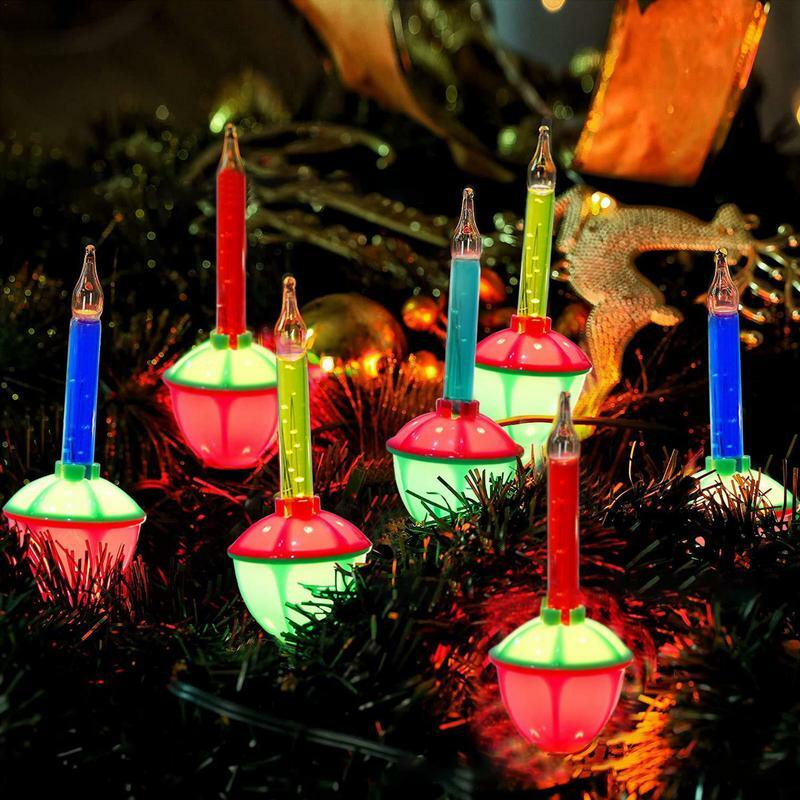재사용 가능한 크리스마스 트리 버블 전구, 여러 가지 빛깔의 야간 조명, 스트링 조명
