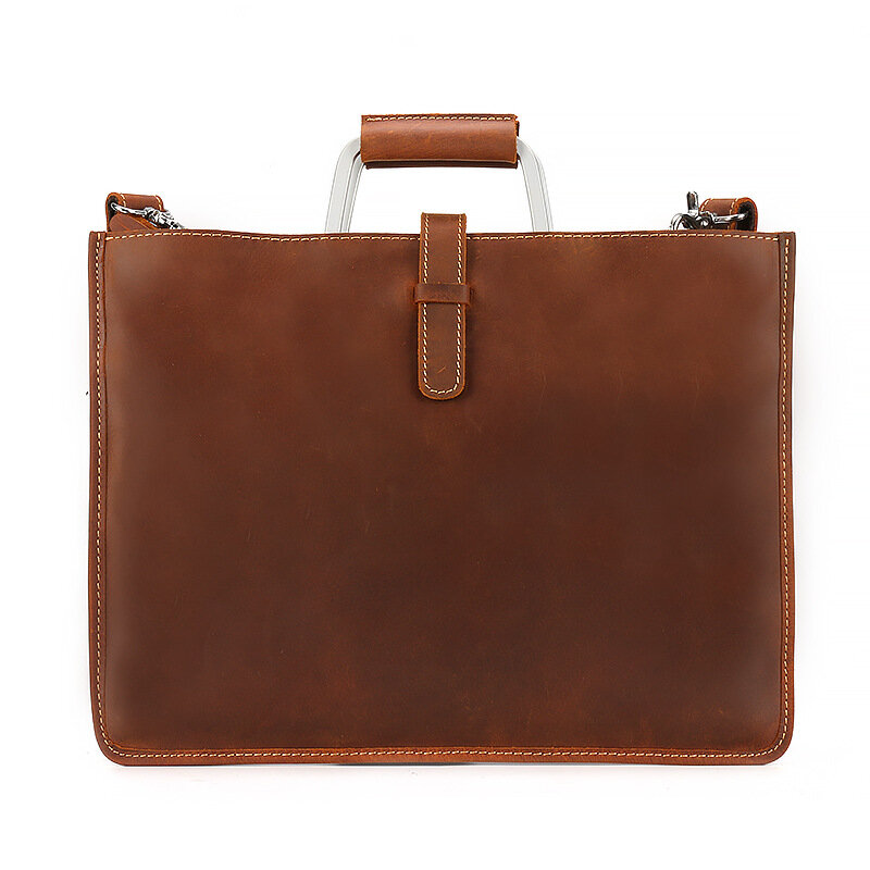 Портфель мужской из натуральной воловьей кожи, сумка-мессенджер на плечо для ноутбука руководителя в деловом стиле