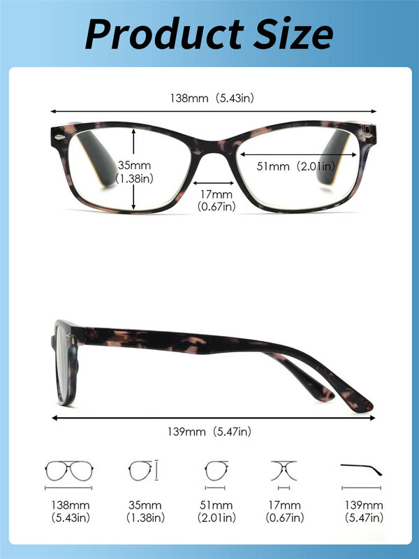 JM 2022 الأزرق ضوء مربع نظارات القراءة للنساء الرجال الربيع المفصلي Vintage نظارات القراءة UV400