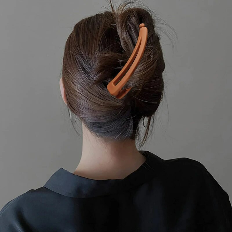 Matte Vintage Banaan Clip Voor Krullend Lange Rechte Korte Haar Klauw Vrouwen Meisjes Haar Styling Paardenstaart Houder Haarspeld Klem Grip