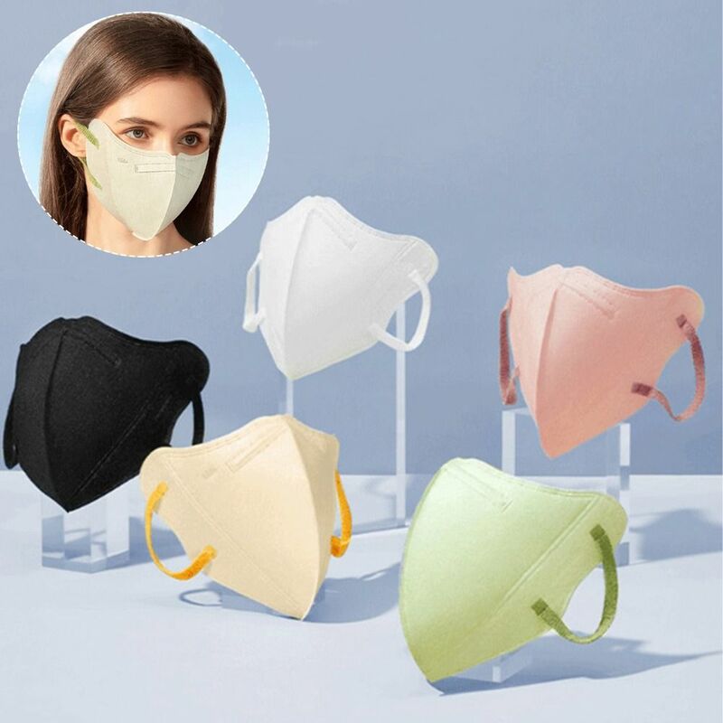 10PCS Individually Packaged Disposable Mask 3D Adult Masks Anti-UV Sunscreen Mask Non-stick Lipstick Breathable Dustproof