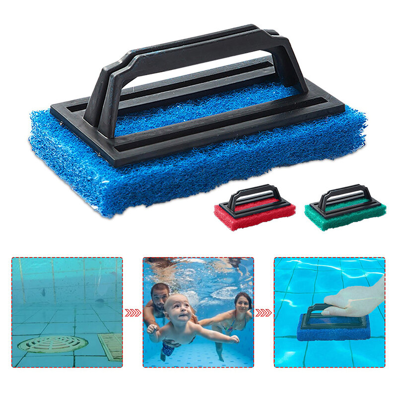 1Pc Handheld Reinigingsspons Borstel Geschikt Voor Zwembad Keuken Badkamer Decontaminatie Schoonmaak Borstel Home Accessoires