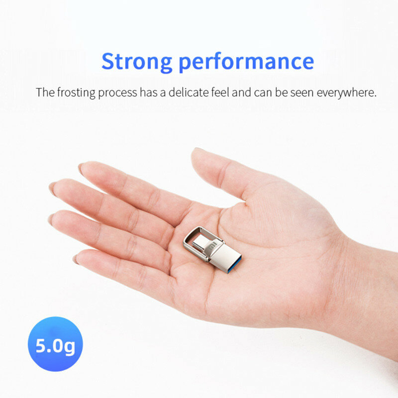 Xiaomi 2Tb Metalen U Schijf 2 In 1 Otg 1024Gb 64Gb Flash Drive Usb 3.1 512Gb 1Tb Pen Drives Memory Stick Type C Adapter Geschenken Nieuw