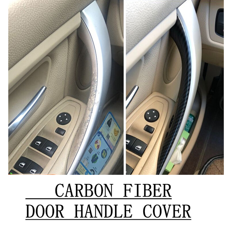 3 Colors Interior Door Handle ABS Trim Protective Cover For BMW 3 Series 4 Series M3 M4 F30 F80 F31 F32 F33 F34 F35 F36 F82