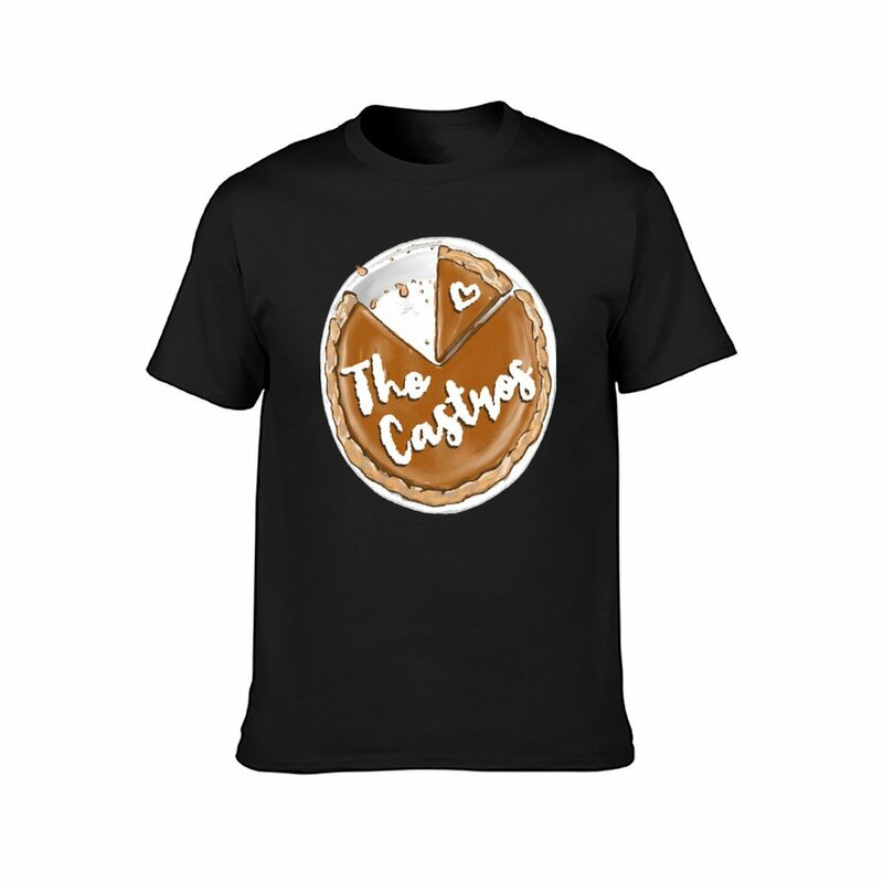T-shirt gráfica masculina The Castros Pumpkin Pie, roupa vintage de secagem rápida, roupa de suor