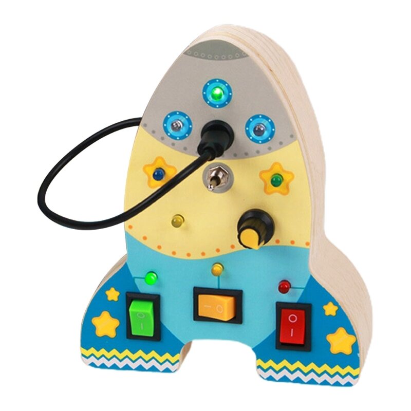 Montessori brinquedo interruptor plug soquete habilidade aprendizagem brinquedo para centros de atividade crianças brinquedo de viagem dropship
