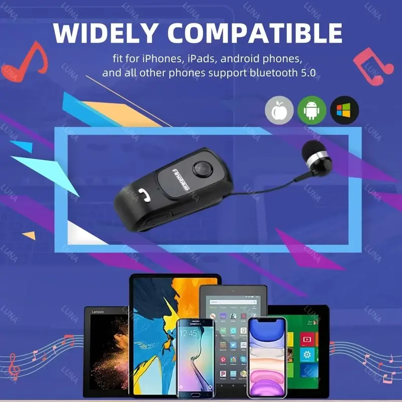 Fineblue-auriculares inalámbricos F920, audífonos con Bluetooth, manos libres, cancelación de ruido, vibración en el oído
