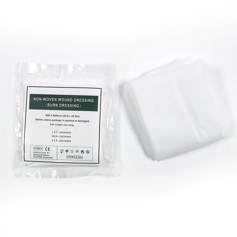 Premium First Aid Kit with Medical Burn Dressing Compressed Gauze and Antibiotic Ointment Gel Essential for Wound Care