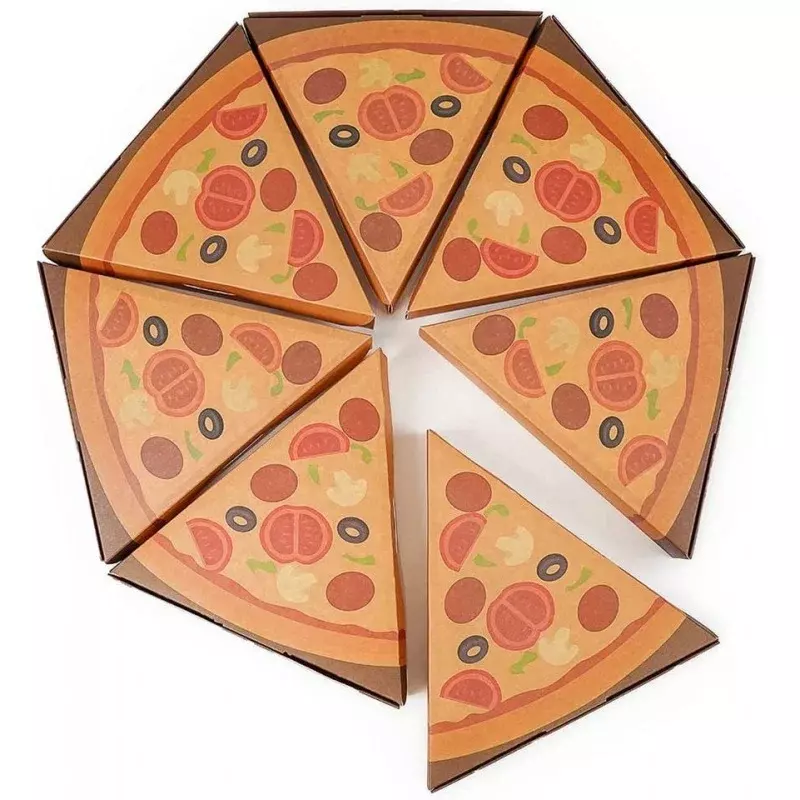 Kustom productLuckytime Biodegradable kotak pizza mini kustom kotak pemotong pizza