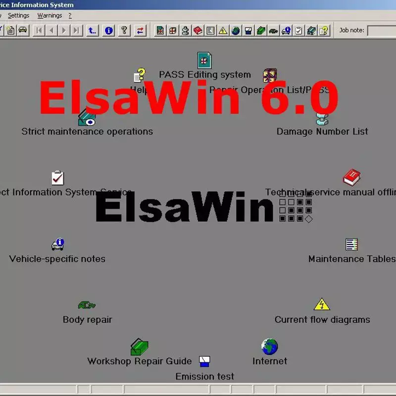2024 terlaris ELSAWIN 6.0 E T/ K 8 .3 terbaru untuk a-uar untuk V-W perangkat lunak perbaikan otomatis kendaraan elektronik bagian katalog dalam 250gb hdd
