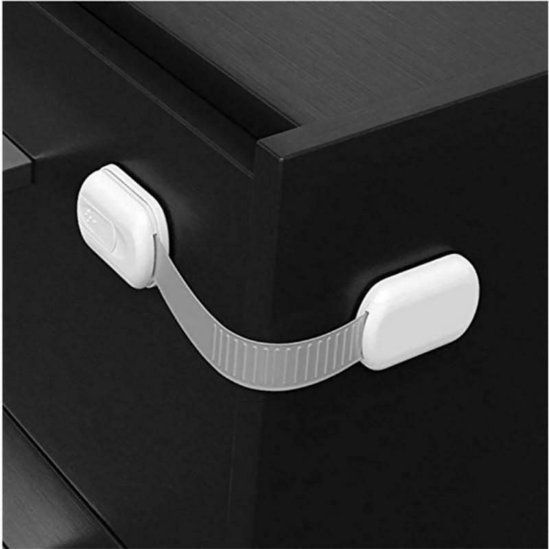 1~10PCS Kid Safety Lock Baby Proof Security Protector Drawer Door Cabinet Lock No Punching Plastic Protection Kids Safety Door