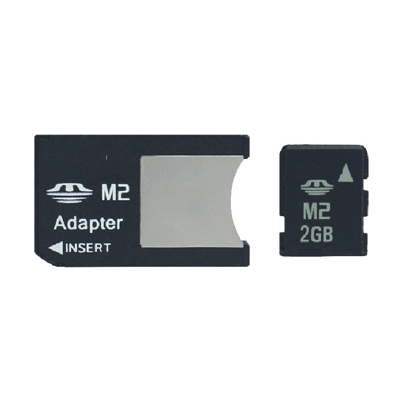 M2 Card with Adapter Memory Stick 512MB 1GB 2GB 4GB 8GB Micro into Memory Stick Pro Duo  MS PRO DUO