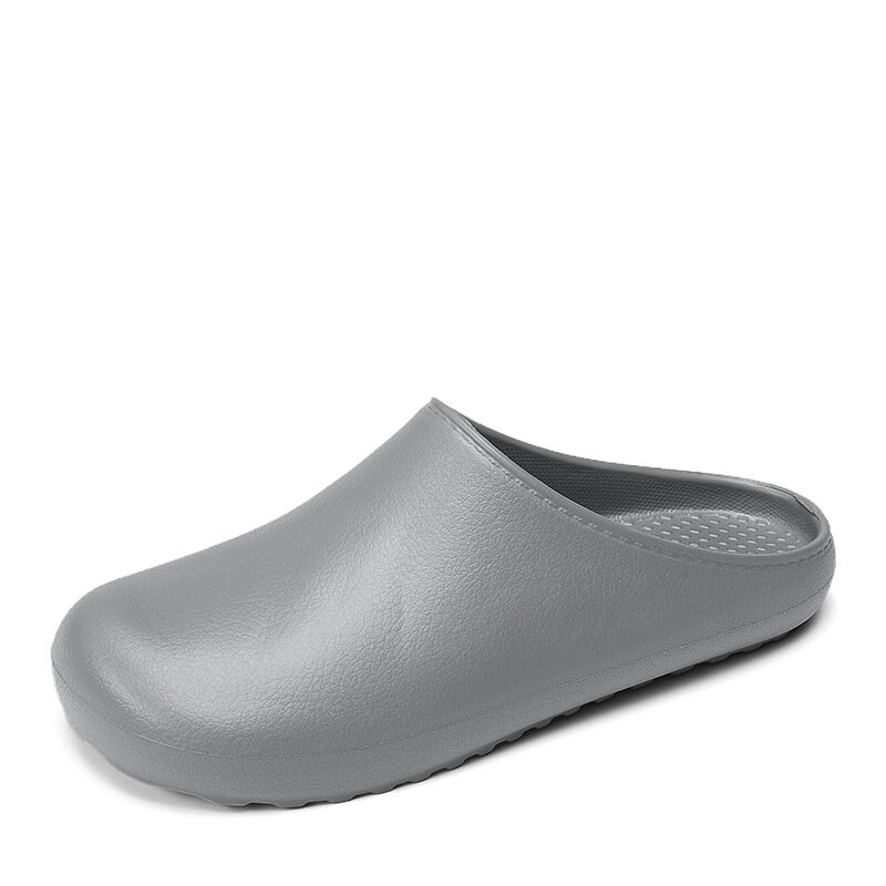 Wodoodporne kapcie męskie ogólnie materiał EVA moda osobowość jednokolorowe męskie sandały podwójne zastosowanie metoda mężczyźni obuwie