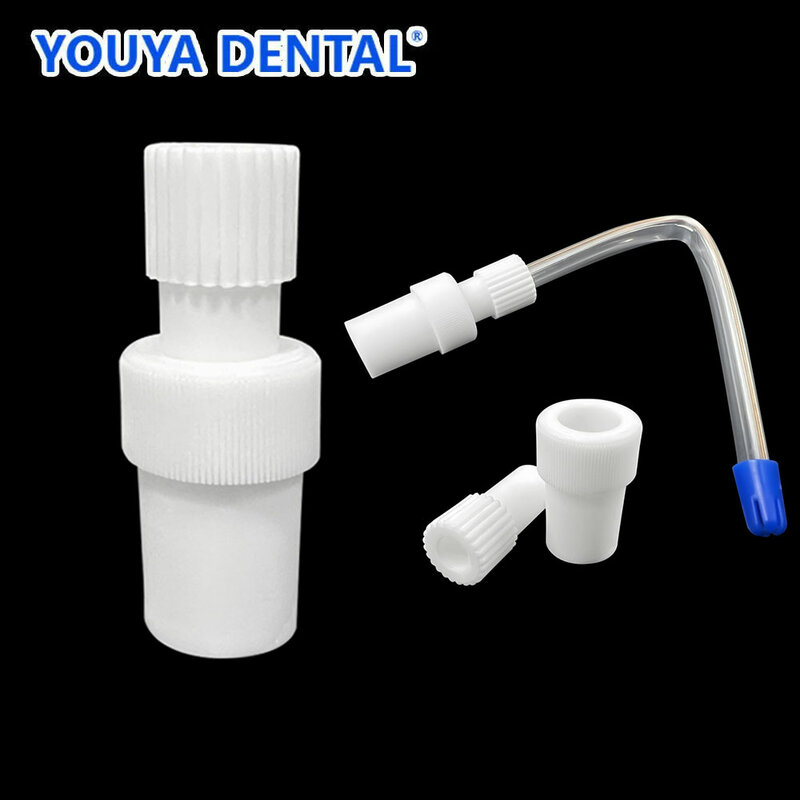 2Pcs/Set Dental Suction Tube Adapter Disposable Surgical Converter for Saliva Ejector Aspirator Tube Dentist Replacement Adapter
