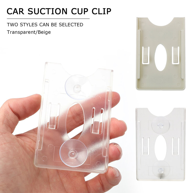 Novo suporte de cartão para para-brisas, etiqueta durável de vidro id ic, proteção para cartão, organização automotiva