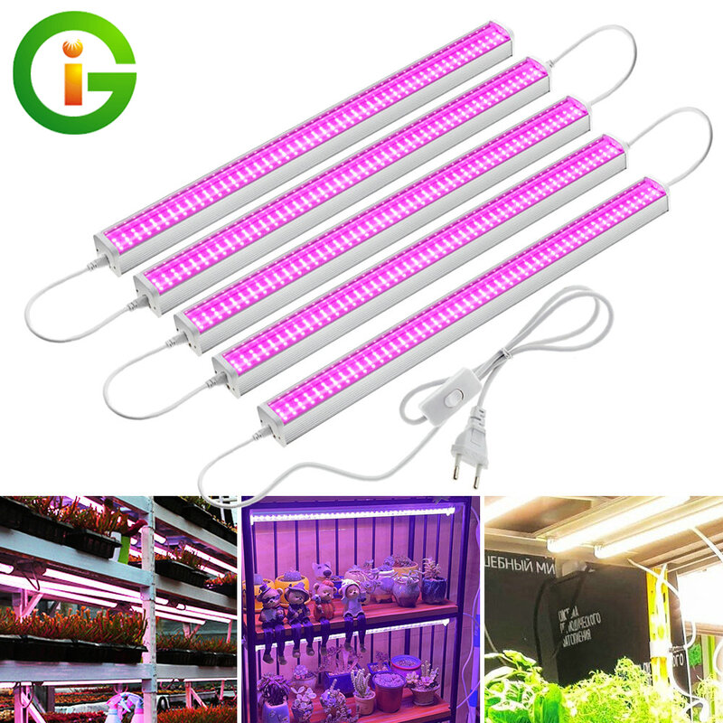 Barras de lámpara LED de espectro completo para cultivo de plantas de interior, luz solar de AC100-265V, 4000K, 780nm, hidroponía