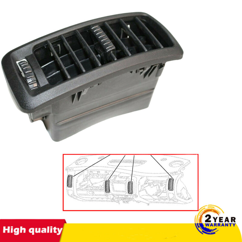 Heating Grille Diffuser Center Panel For Renault Trafic Opel Vauxhall Vivaro Nissan Primastar dash air vent BLACK 01-14