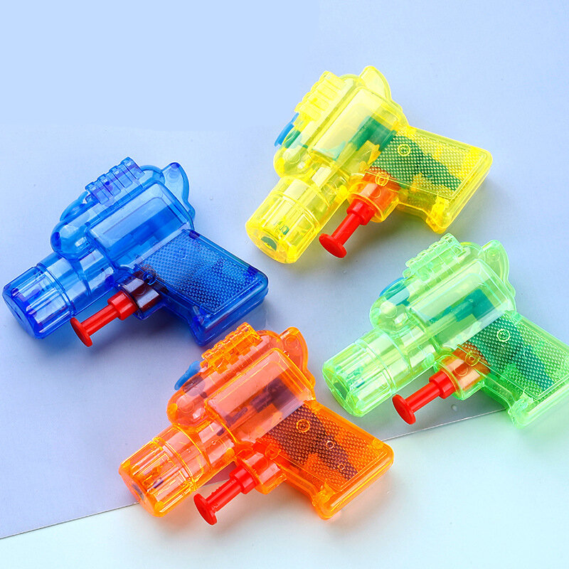 Pistol air untuk anak-anak mainan anak-anak Mini transparan senapan air semprotan anak perempuan anak laki-laki permainan pertempuran semprot hadiah pistol air Blaster pantai