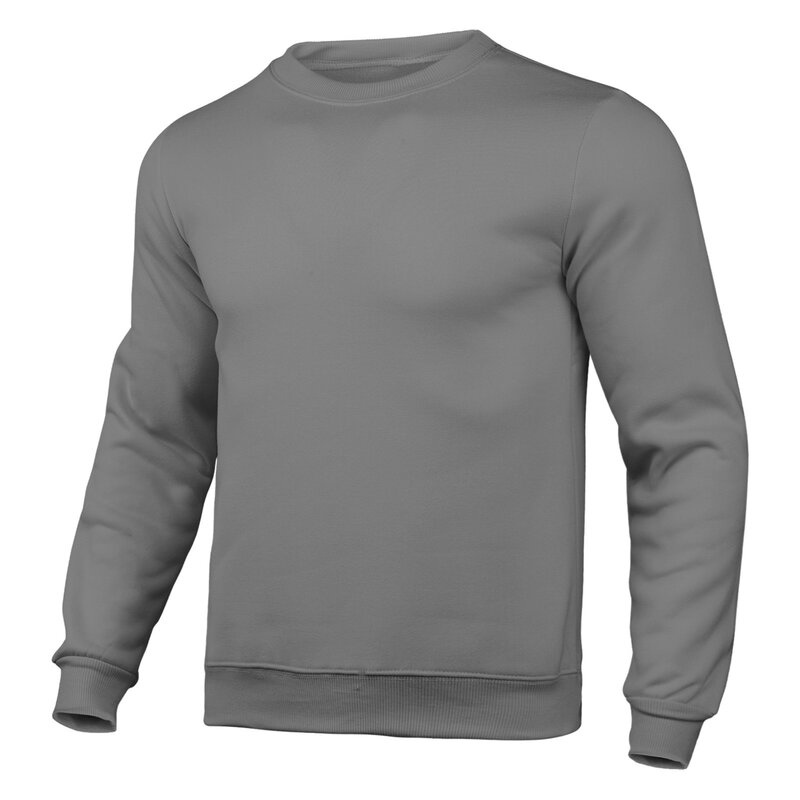 Mens Slim Autumn Casual Solid O Neck Sweater Top Color Round Neck Long Autumn Pocket Long Sleeve Men's Blouse Wool Jumper