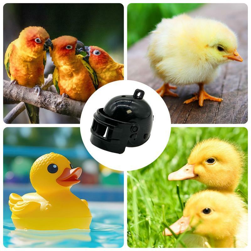 قبعة صغيرة لحماية الطيور ، قبعة سلامة للدجاج قابلة للتعديل ، قبعة صلبة صغيرة للحيوانات الأليفة للكتاكيت ، الببغاء ، الطيور ، البط