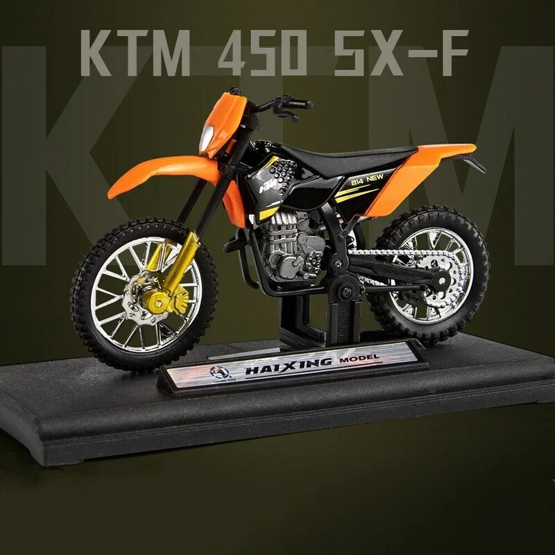 450 SX-F modello di moto in lega 1:18 diecast portatile Racing Finger Motobike collezione di simulazione giocattoli per bambini