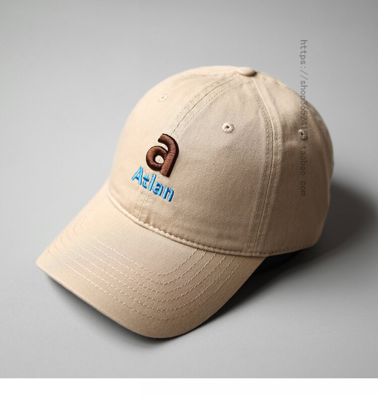 Soft Top Letter Embroidery Baseball Cap Men Street Casual All-Matching Sun Hat Japanese Sun Hat Women