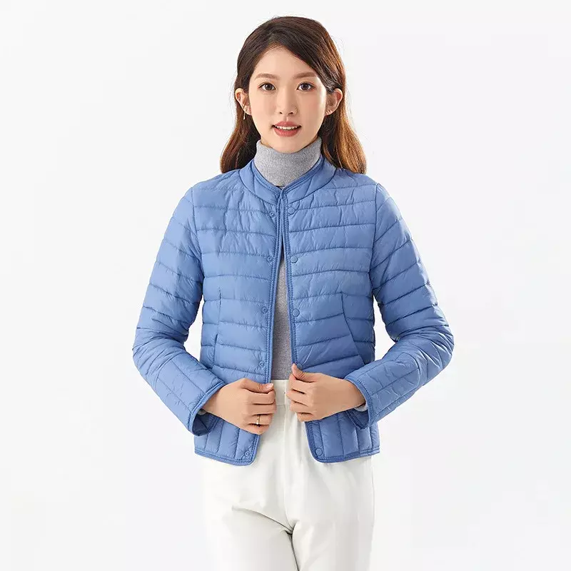Jaket katun hangat wanita, jaket katun kasual tahan angin untuk musim dingin dan musim semi 2024