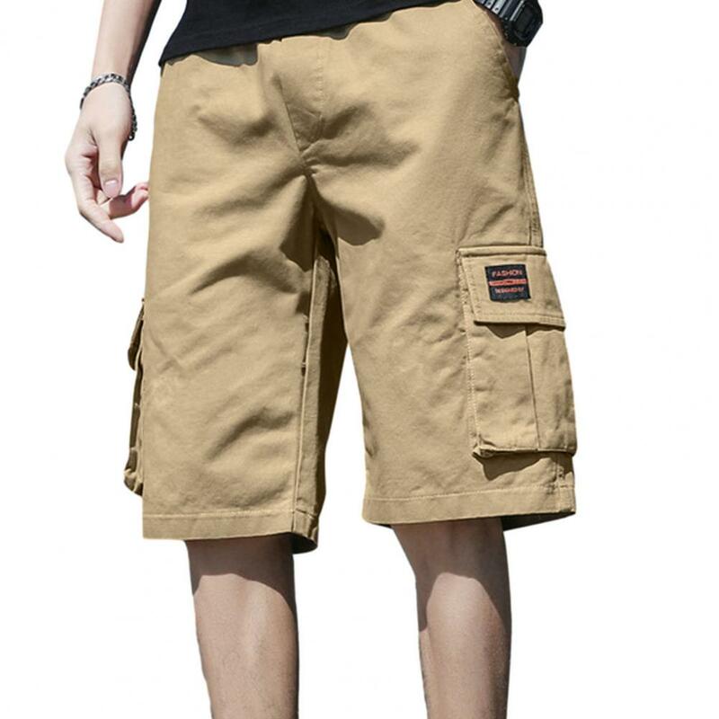 Heren Zomer Shorts Ademende Heren Cargo Shorts Met Elastische Taille Multi Zakken Voor Zomersport Streetwear Heren Shorts