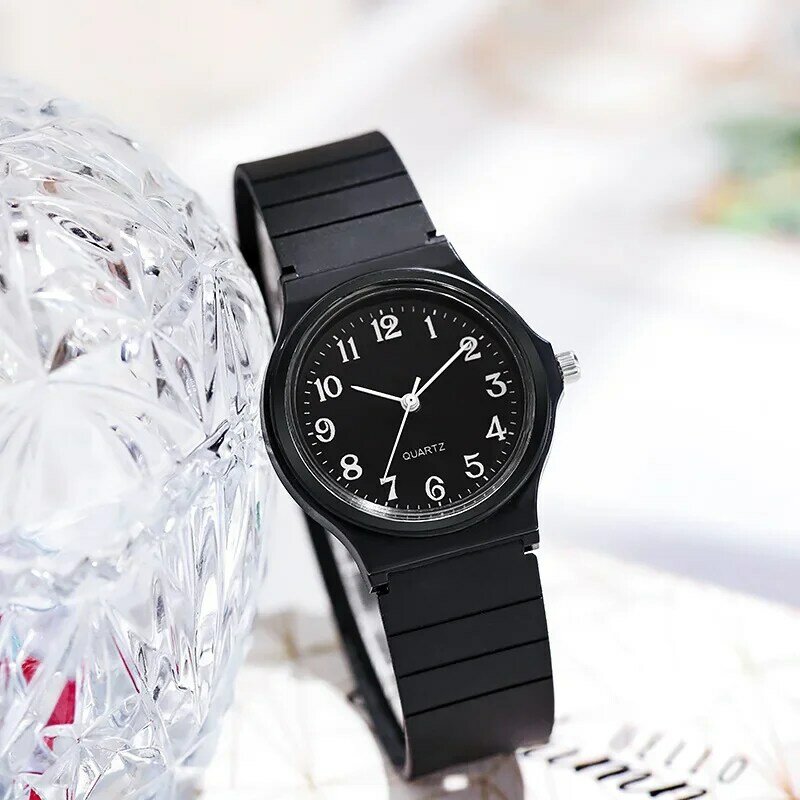 2024 модные детские часы для начальной/средней школы для девочек простые цифровые часы регулируемые женские модные кварцевые часы подарок