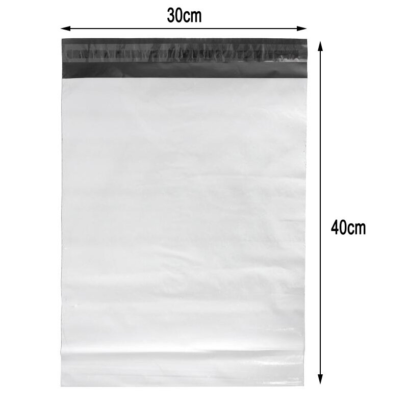 100 szt. Białe koperty z poli torba kurierska ekspresowe torby do przechowywania kopert uszczelka samoprzylepna plastikowe etui torebki wysyłkowe do pakowania
