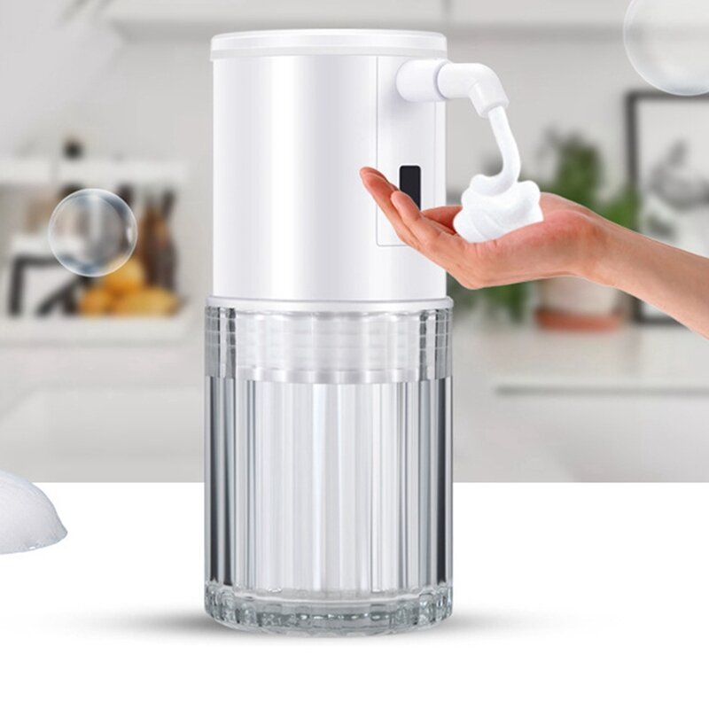 Automatic Soap Dispenser,350Ml Touchless Rechargeable Soap Dispenser,Hand Soap For Bathroom Countertop Easy Install Easy To Use