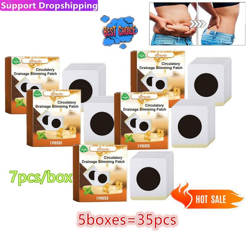 5x Bee Circulatory Drainage Slimming Patch Weight Loss Fat Burning Patch Belly Slim Patches Stomach Sticker Health Care