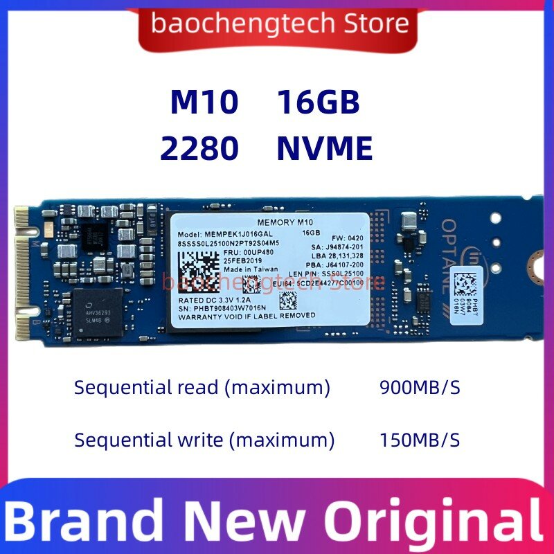 SSD M10 16G 2280 Notebook Hard Disk High Performance  Internal Solid-state drive M.2 NVME for Intel Optane