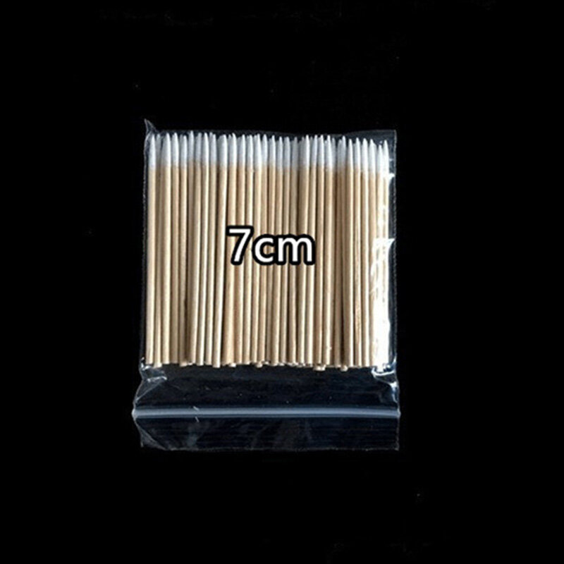 100Pcs Disposable Pointed Cotton Swab Ear Clean Stick Eyelash Extension Nail Art Glue Removing Eyebrow Makeup Cleaning Tool