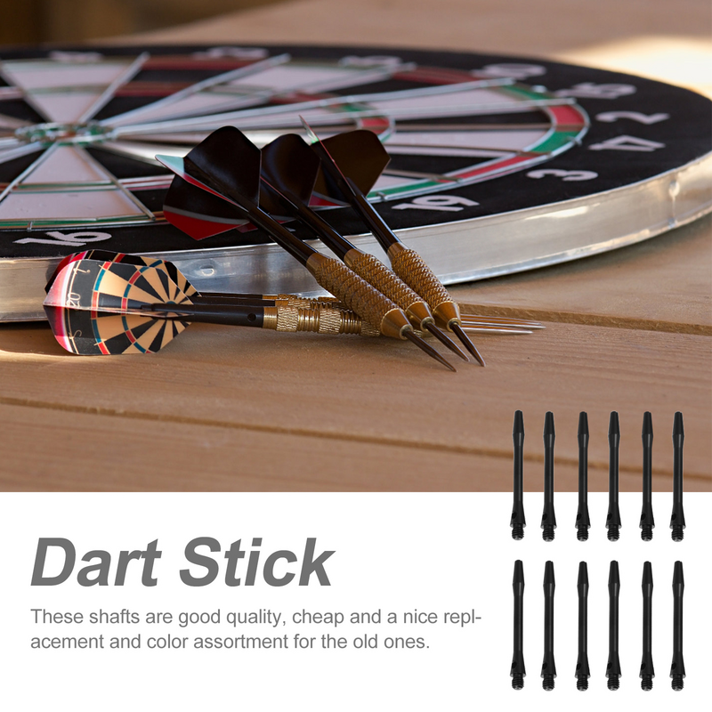 12 Pcs Dart Stick Set Shaft Standard for Aluminum Alloy Shafts Thread Stem Game Stems Rod
