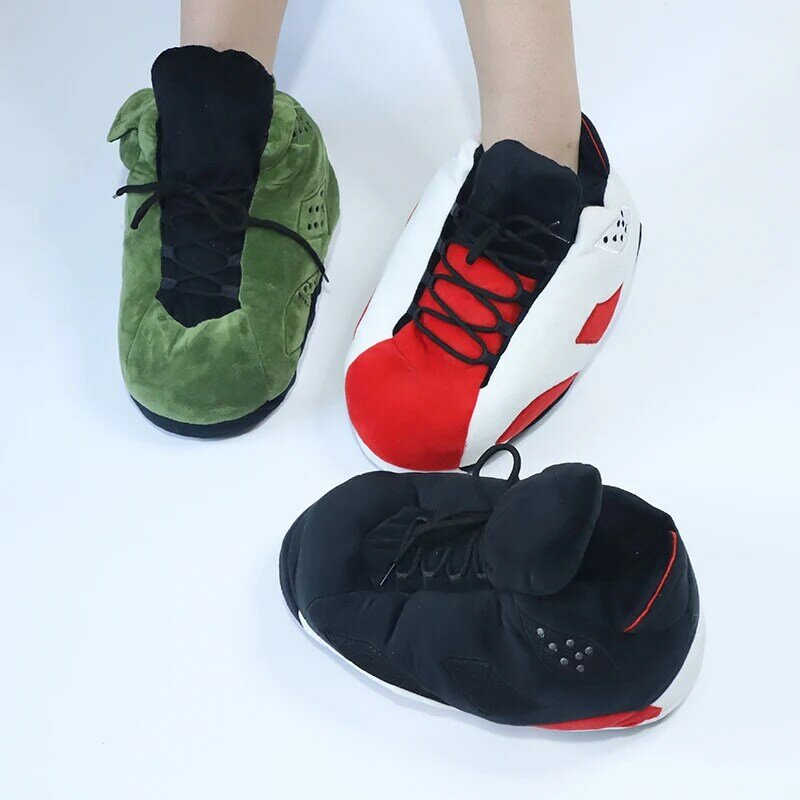 Pantofole da casa calde invernali Unisex donna/uomo Sneakers taglia unica scarpe da donna in cotone per interni pantofole da pavimento per donna Drop shopping