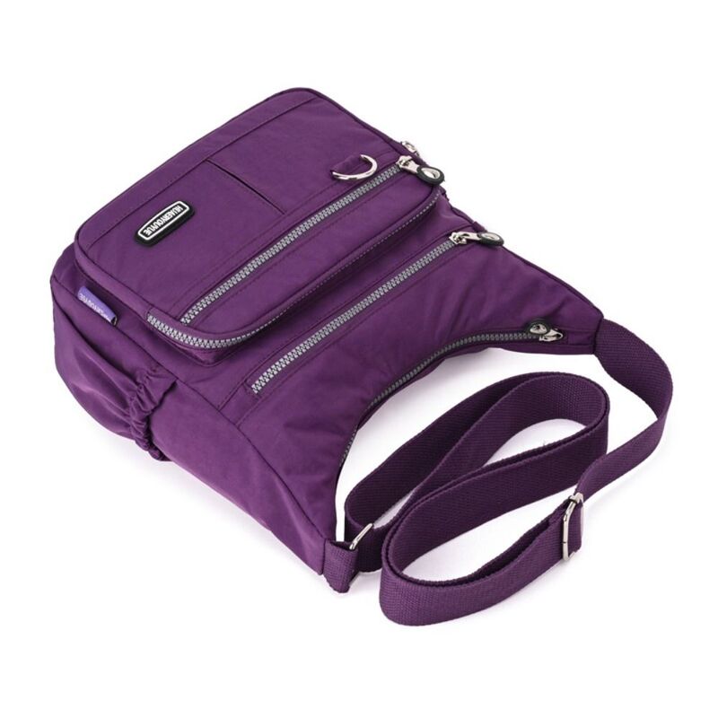 Große Kapazität Umhängetasche Mode Reiß verschluss Multi-Tasche Umhängetasche Nylon wasserdichte einfarbige Reise mobile Tasche