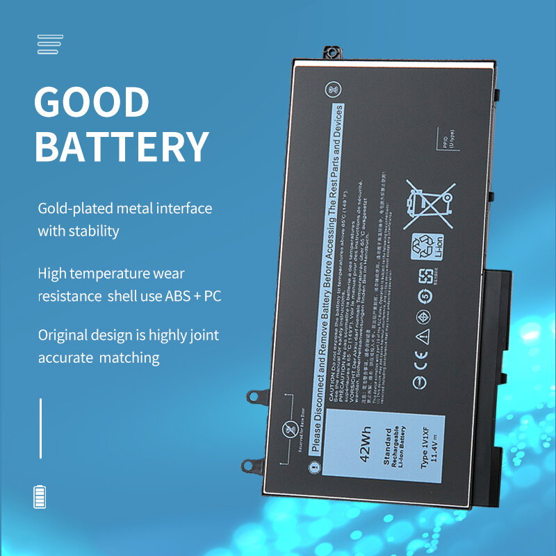 Nova bateria do portátil para dell precisão m3540 3540, 11.4v, 42wh, 1v1xf