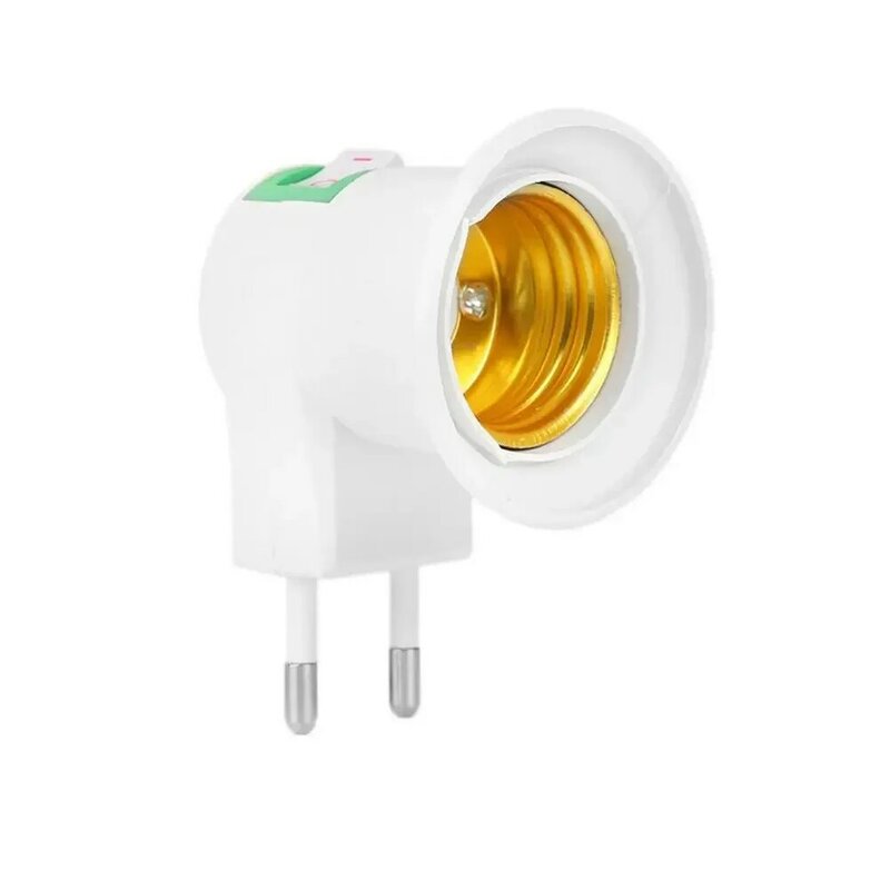 Enchufe redondo para lámpara Led, boquilla E27 montada en la pared, interruptor de encendido y apagado, 0,4a, 110-220v