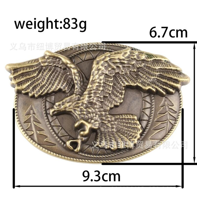 Soaring Eagle Belt Buckle Bronze Alloy Accessories A Soaring Raptor Spreading Its Wings