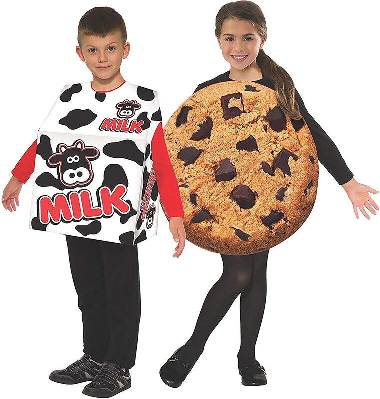 Meisje Cookie Jongens Melk Cosplay Paar Familie Halloween Volwassen Kids Melk En Cookie Kostuum