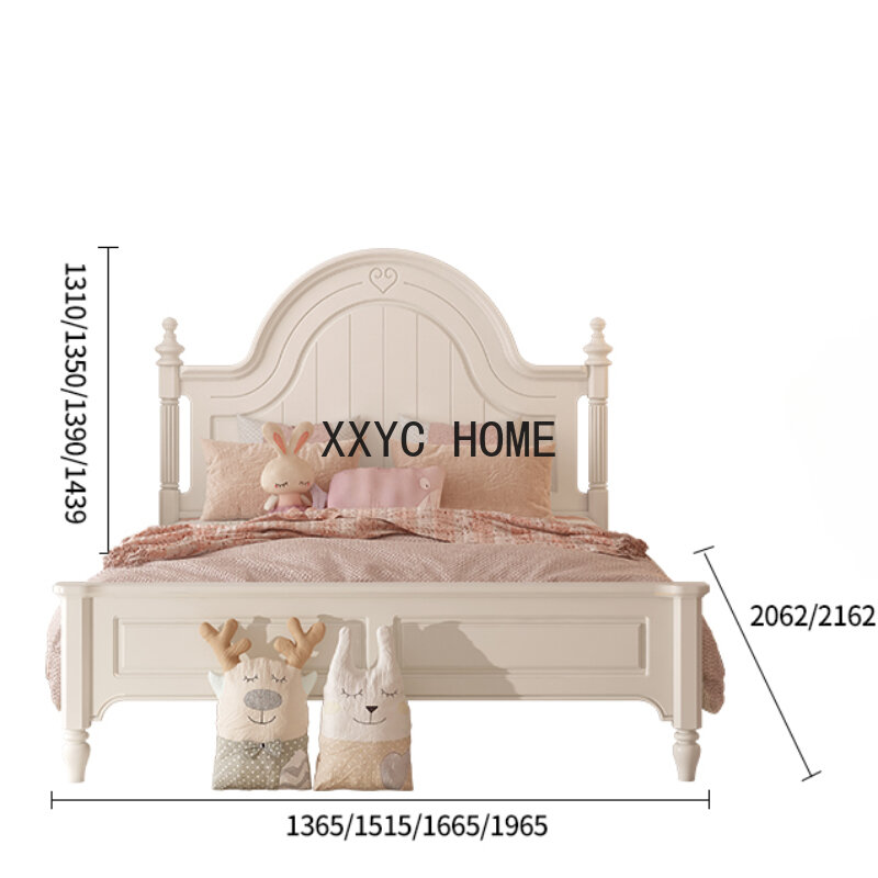 子供のシンプルなモダンなベッド、ベッドの組み合わせ、小さな部屋、プリンセス、寝室の家具、女の子、赤ちゃん、qf50tc