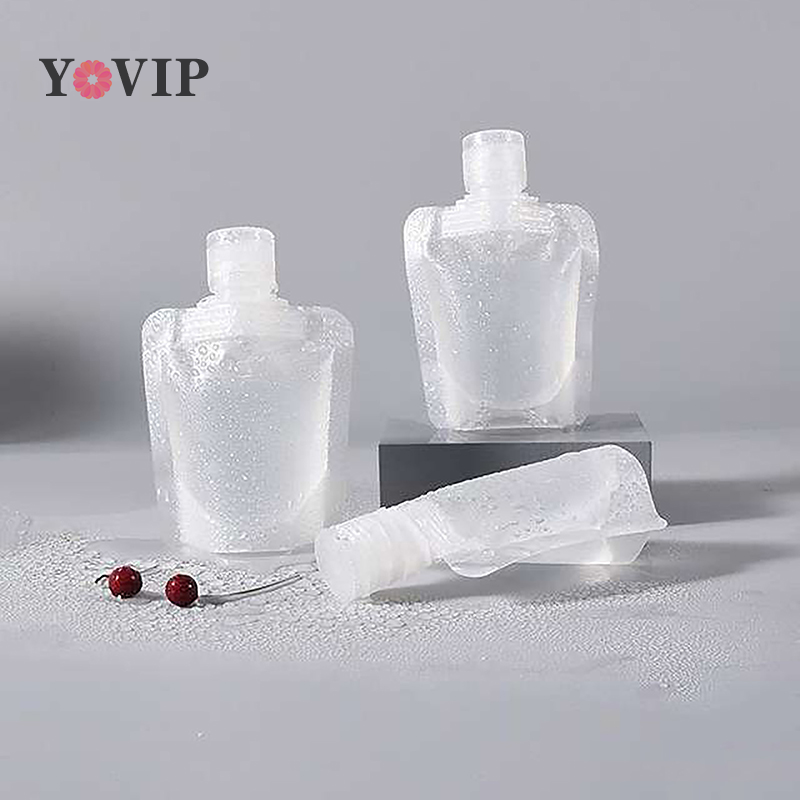 1pc transparente Clam shell Verpackungs tasche Kunststoff Stand Up Auslauf beutel tragbare Reise lotion Shampoo Flüssigkeit Make-up Packt asche