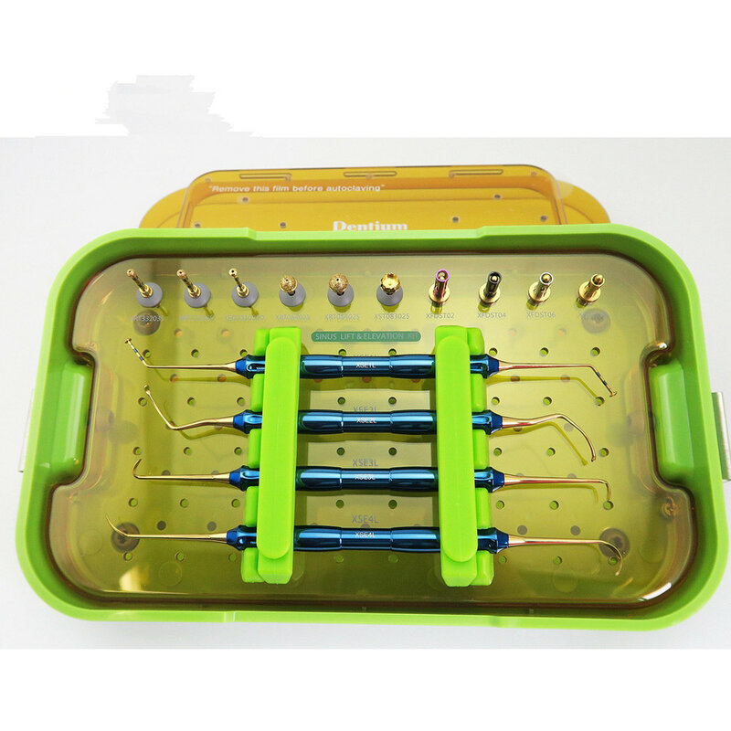 Original dask dentium avançado seio kit implante dental broca rolhas de elevação ferramenta de solução de elevação instrumento