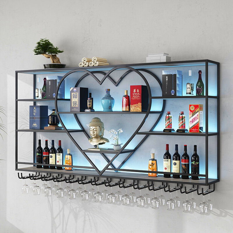 Open Cabinet Wine Storage Showcase, Nordic Bar Cart, Home Acessórios, Contador Móveis, Armário
